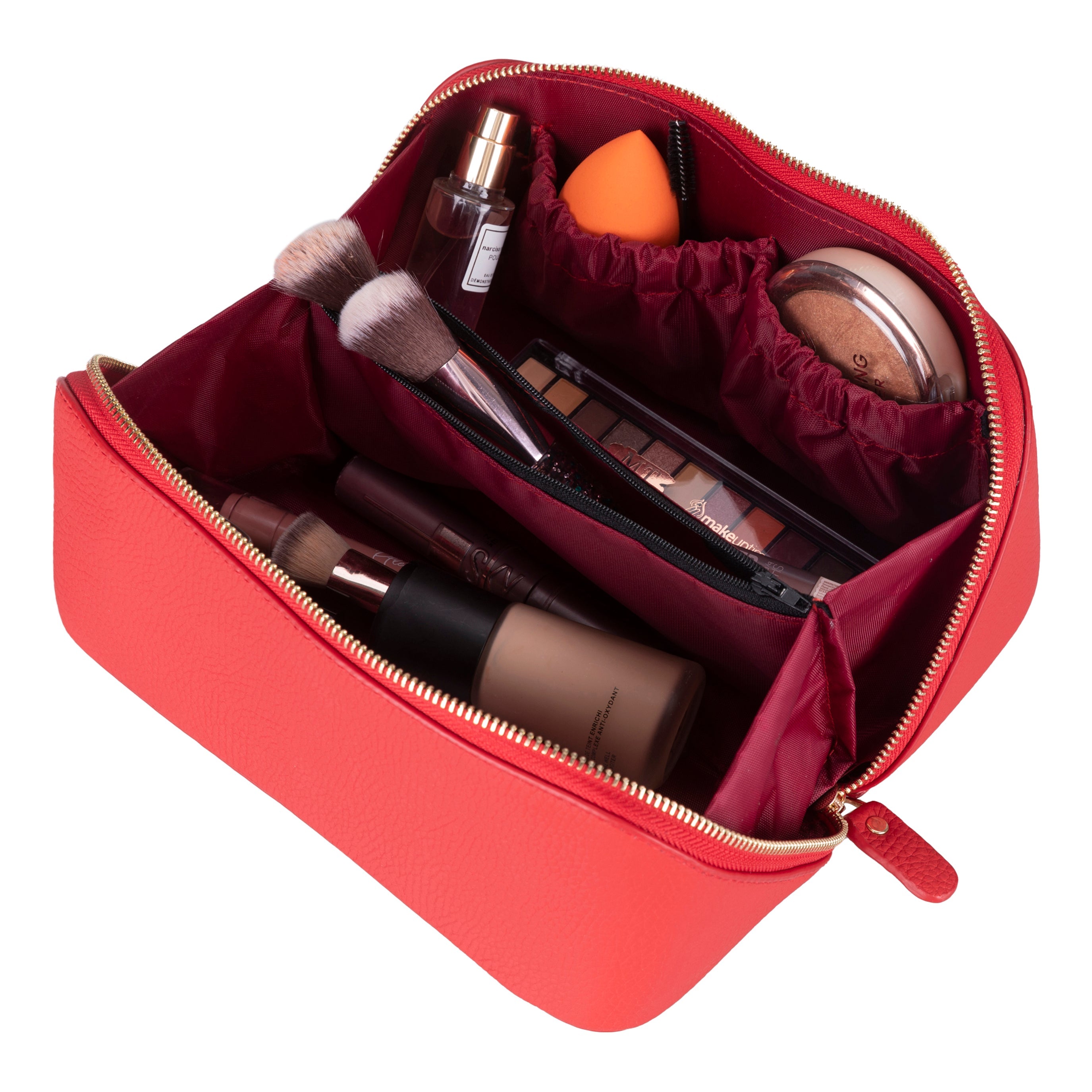 Soluno Leather Make up Bag