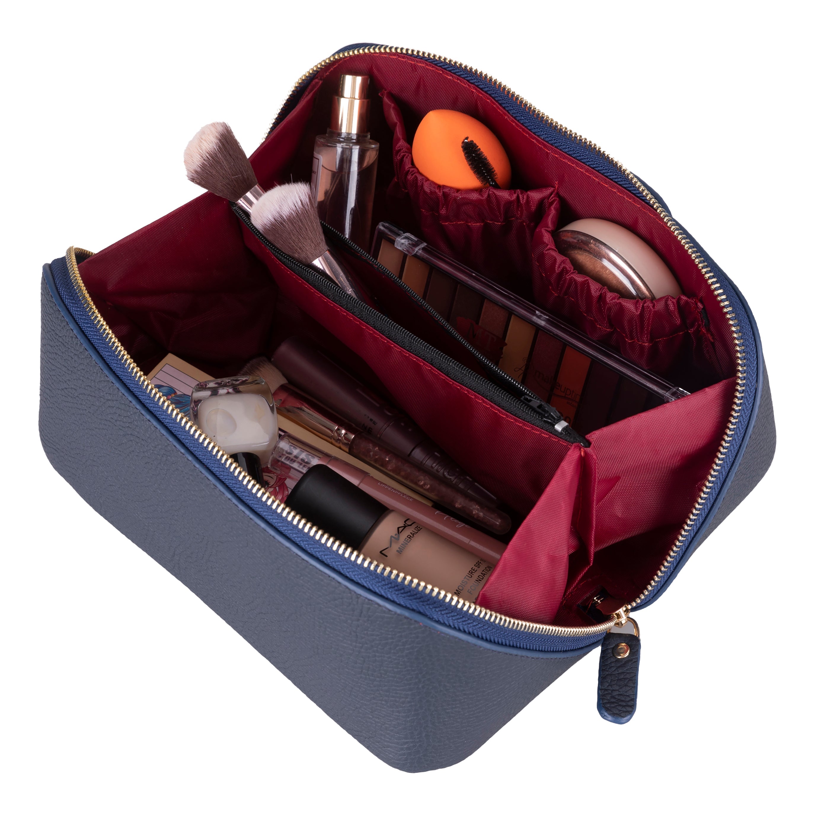 Elena Leather Make-Up Bag