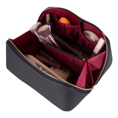 Elena Leather Make-Up Bag