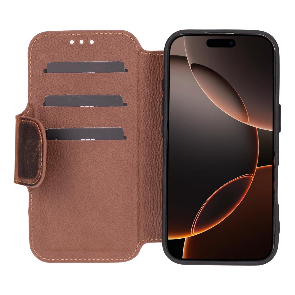 Matrix iPhone 16 Pro Max Leather Folio Case