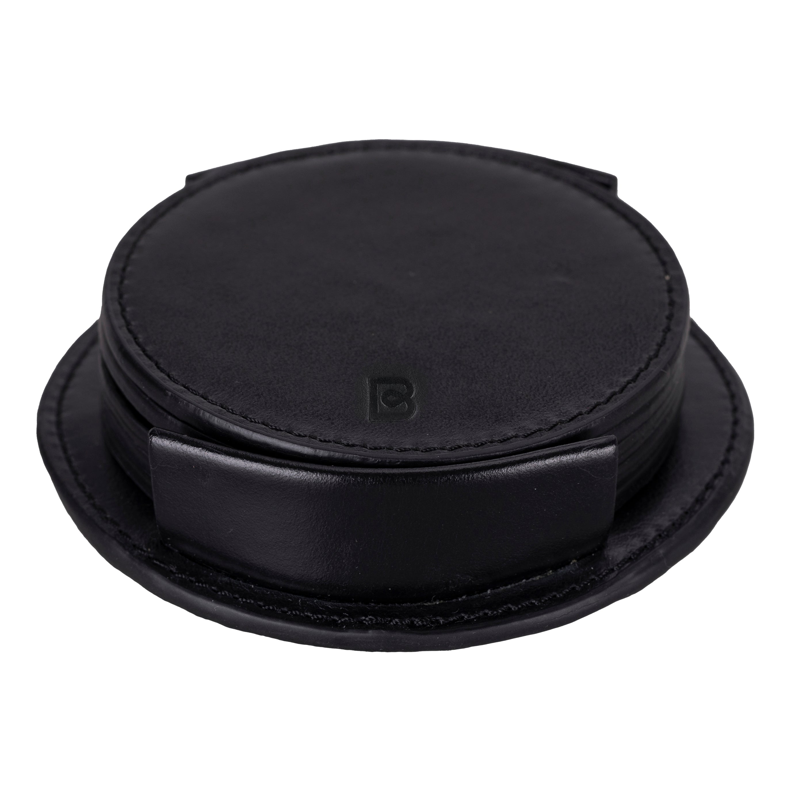 Lavo Leather Cup Coaster Set