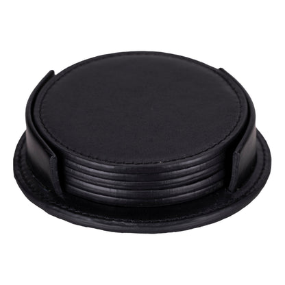 Divine Leather Cup Coaster Set