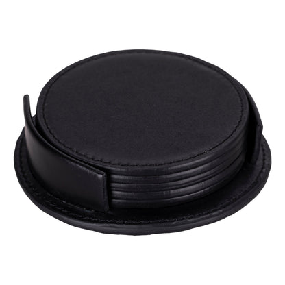 Divine Leather Cup Coaster Set