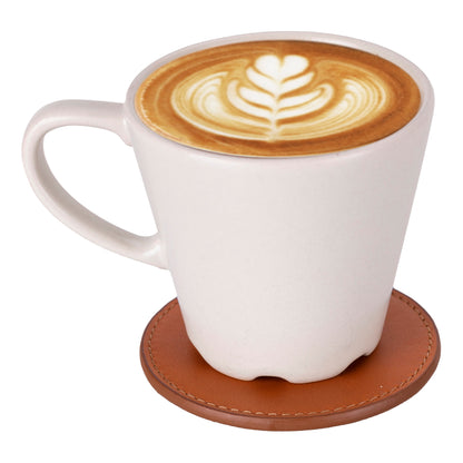 Lavo Leather Cup Coaster Set