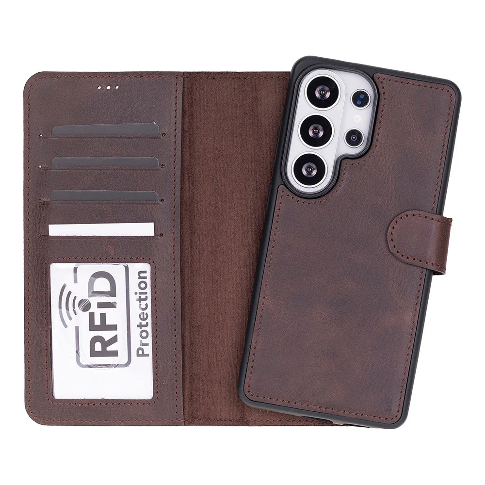 Magic Samsung Galaxy S26 Ultra Detachable Leather Wallet Case