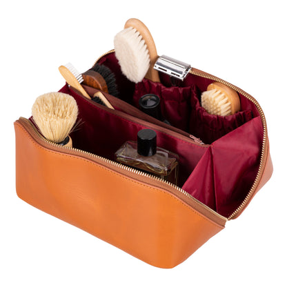 Elena Leather Make-Up Bag