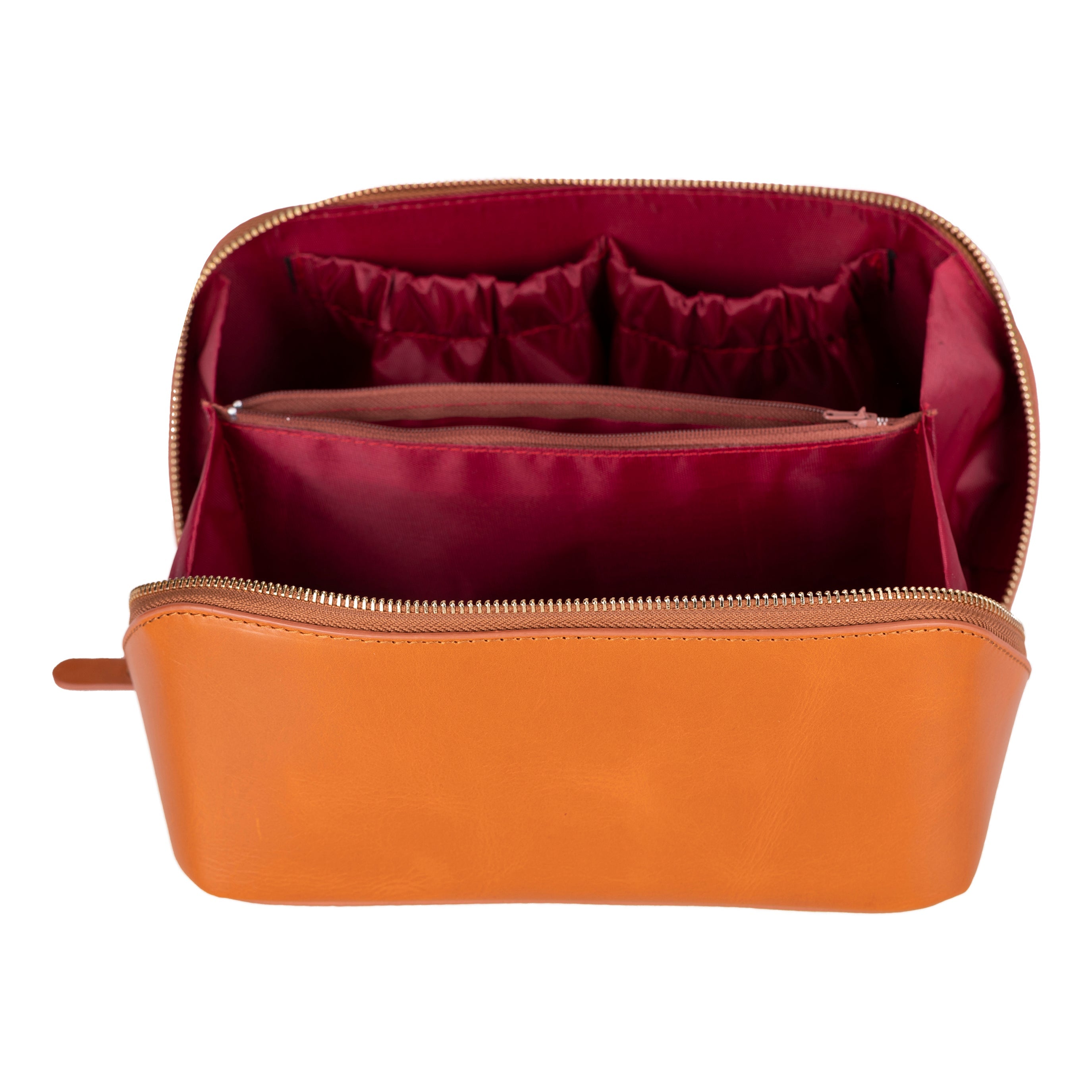 Elena Leather Make-Up Bag