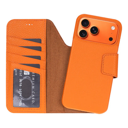 Elite Magic iPhone 17 Pro Leather Detachable Wallet Case