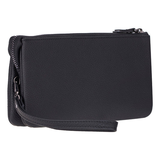 Maesta Leather Clutch Bag