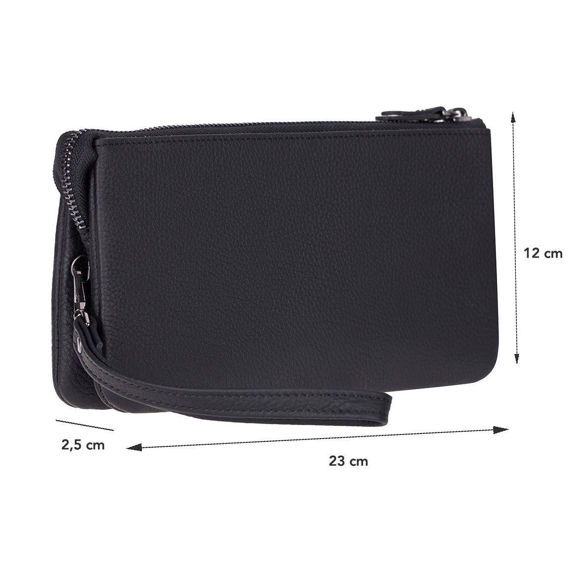 Maesta Leather Clutch Bag