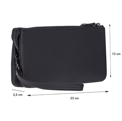 Maesta Leather Clutch Bag