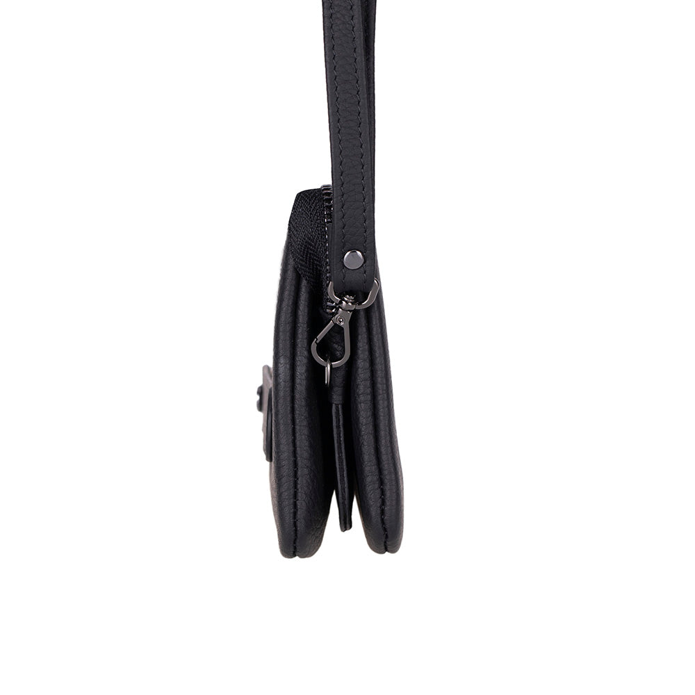 Maesta Leather Clutch Bag
