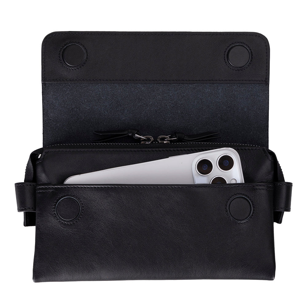 Ponny Leather Clutch Bag