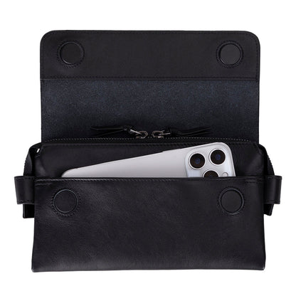 Ponny Leather Clutch Bag