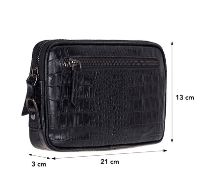 Noma Leather Clutch Bag