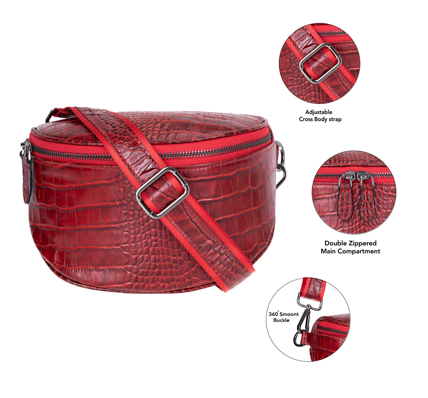 Allora Leather Crossbody Bag