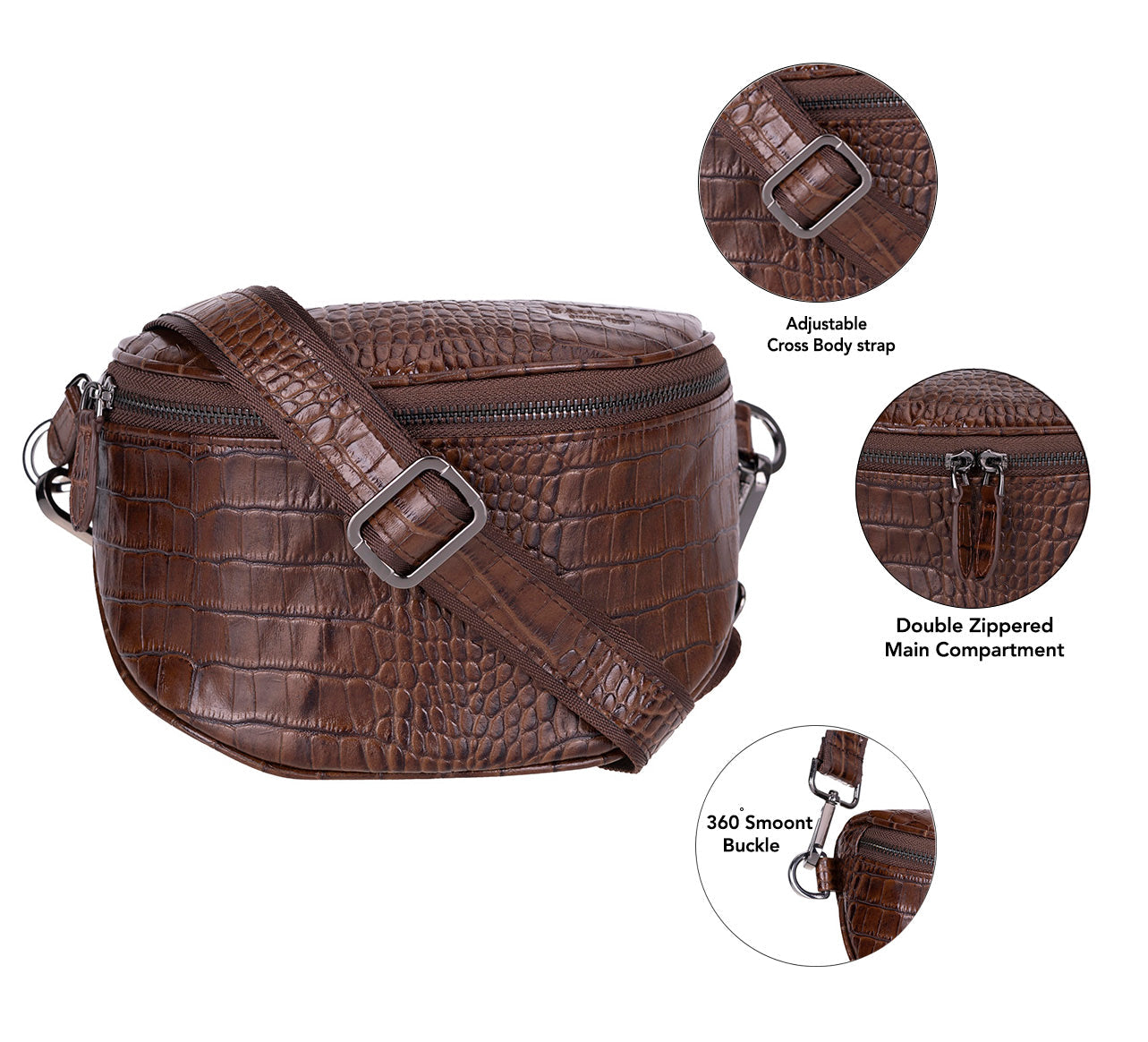 Allora Leather Crossbody Bag