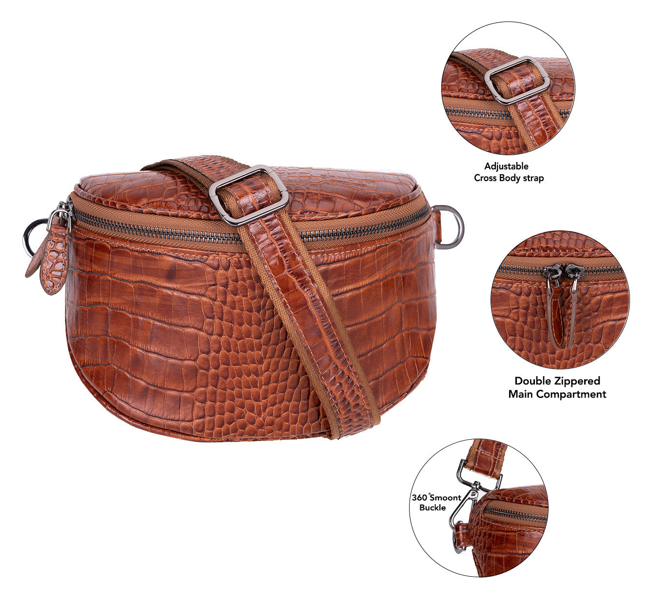 Allora Leather Crossbody Bag