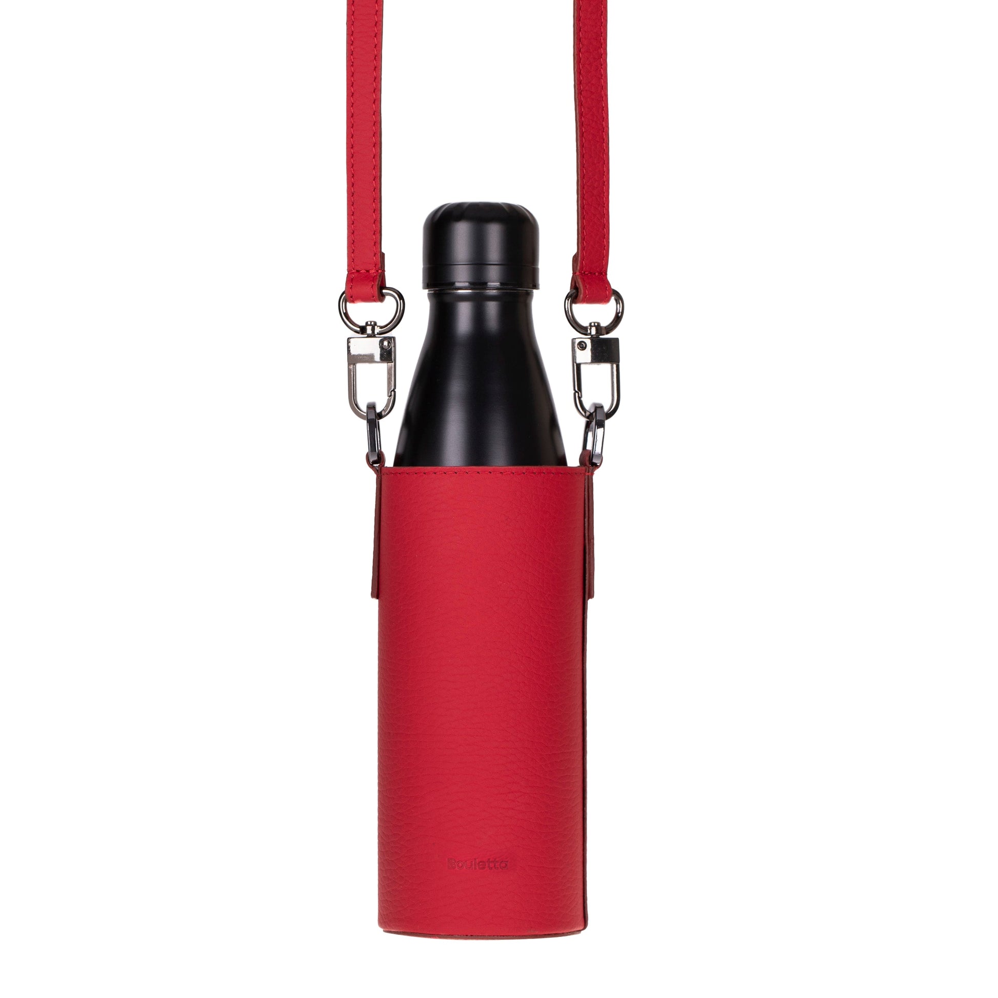 Leather Bottle Sleeve with Strap - The Stitched Cow