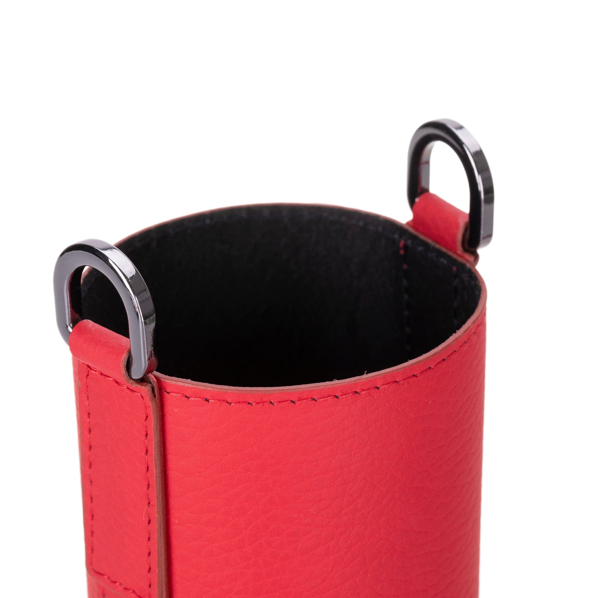 Leather Bottle Sleeve with Strap - The Stitched Cow