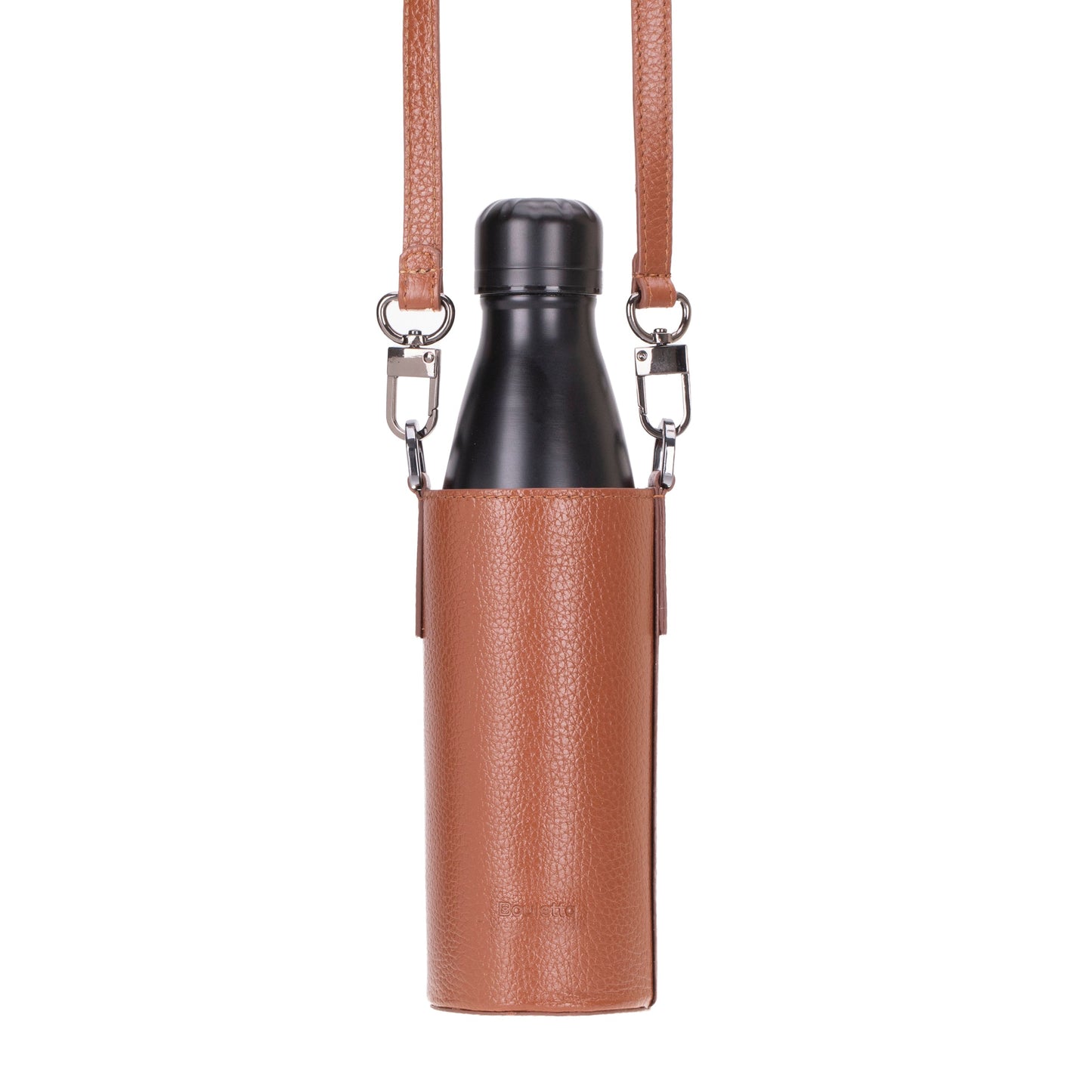 Leather Bottle Sleeve with Strap - The Stitched Cow