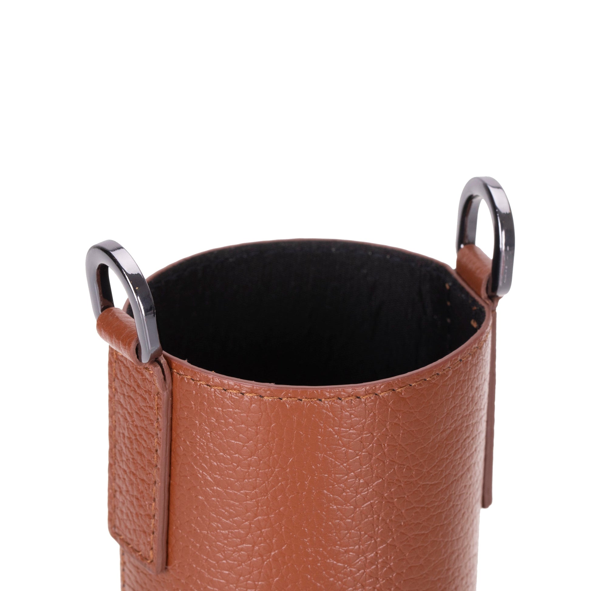 Leather Bottle Sleeve with Strap - The Stitched Cow