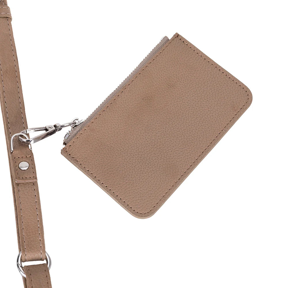 FlexGo Leather Phone Strap & Wallet Set – Clip-On Flex
