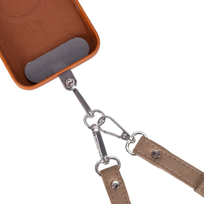 FlexGo Leather Phone Strap & Wallet Set – Clip-On Flex