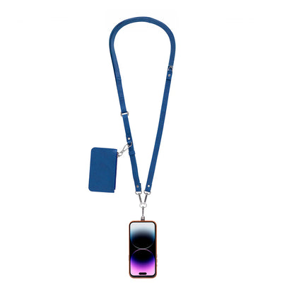 FlexGo Leather Phone Strap & Wallet Set – Clip-On Flex