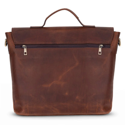 Olympus Leather Business Briefcase / Laptop Case