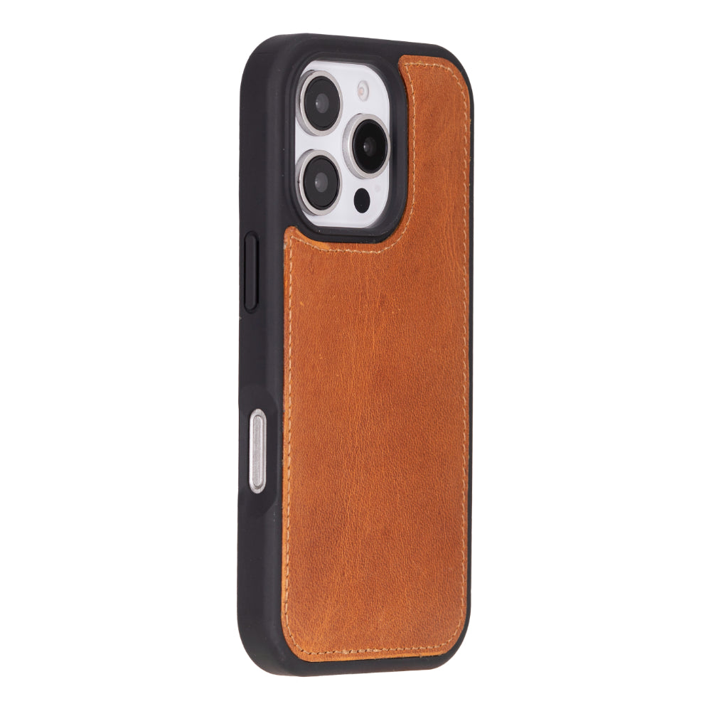 Magic iPhone 16 Series Detachable Genuine Leather Case