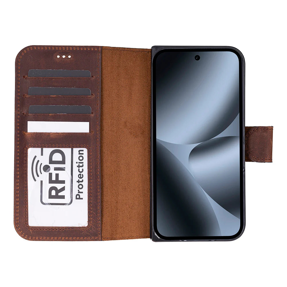 Wallet ID Leather Google Pixel 10 Pro Fold Folio Case
