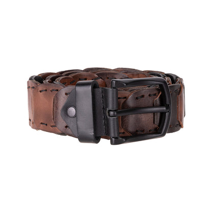 Victor Braided Leather Men's Belt