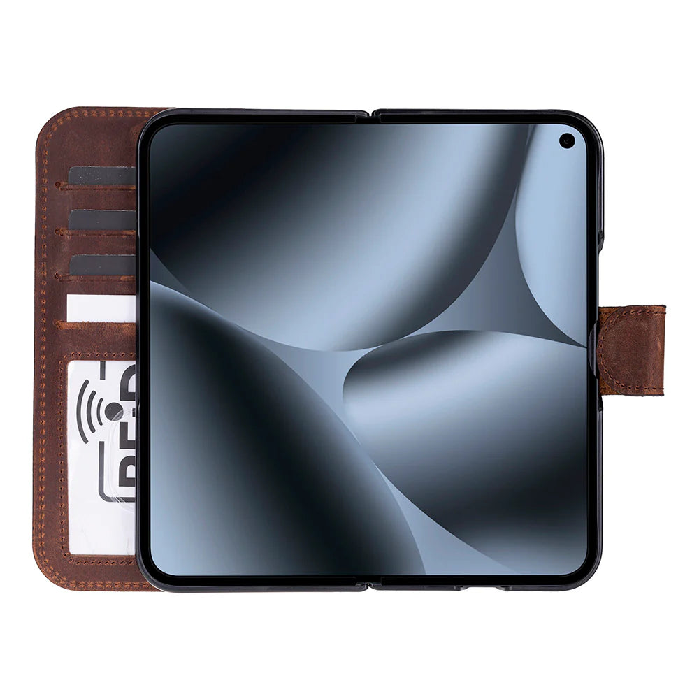 Wallet ID Leather Google Pixel 10 Pro Fold Folio Case