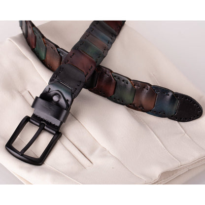 Victor Braided Leather Men's Belt