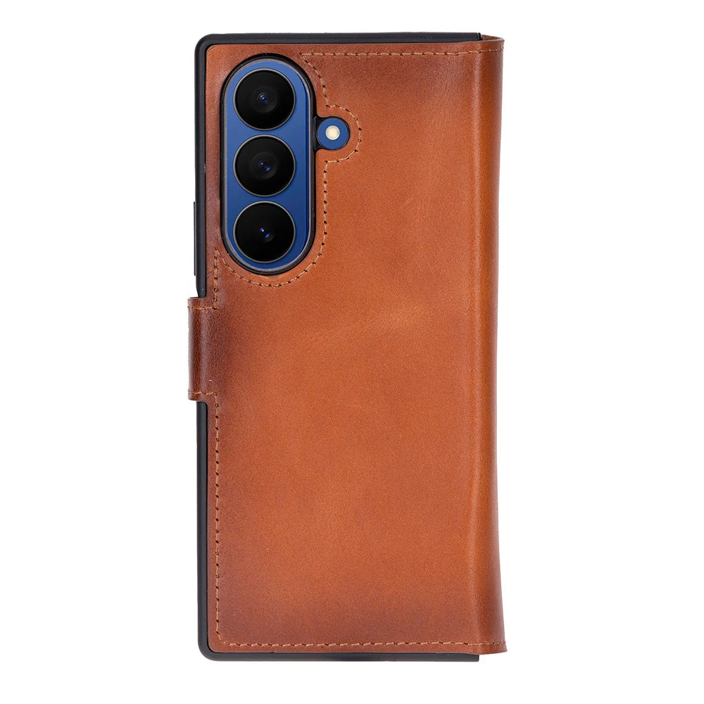 Wallet ID Leather Samsung Galaxy Z Fold7 Folio Case