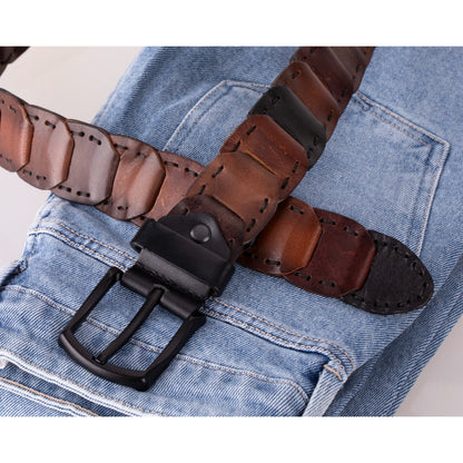 Victor Braided Leather Men's Belt