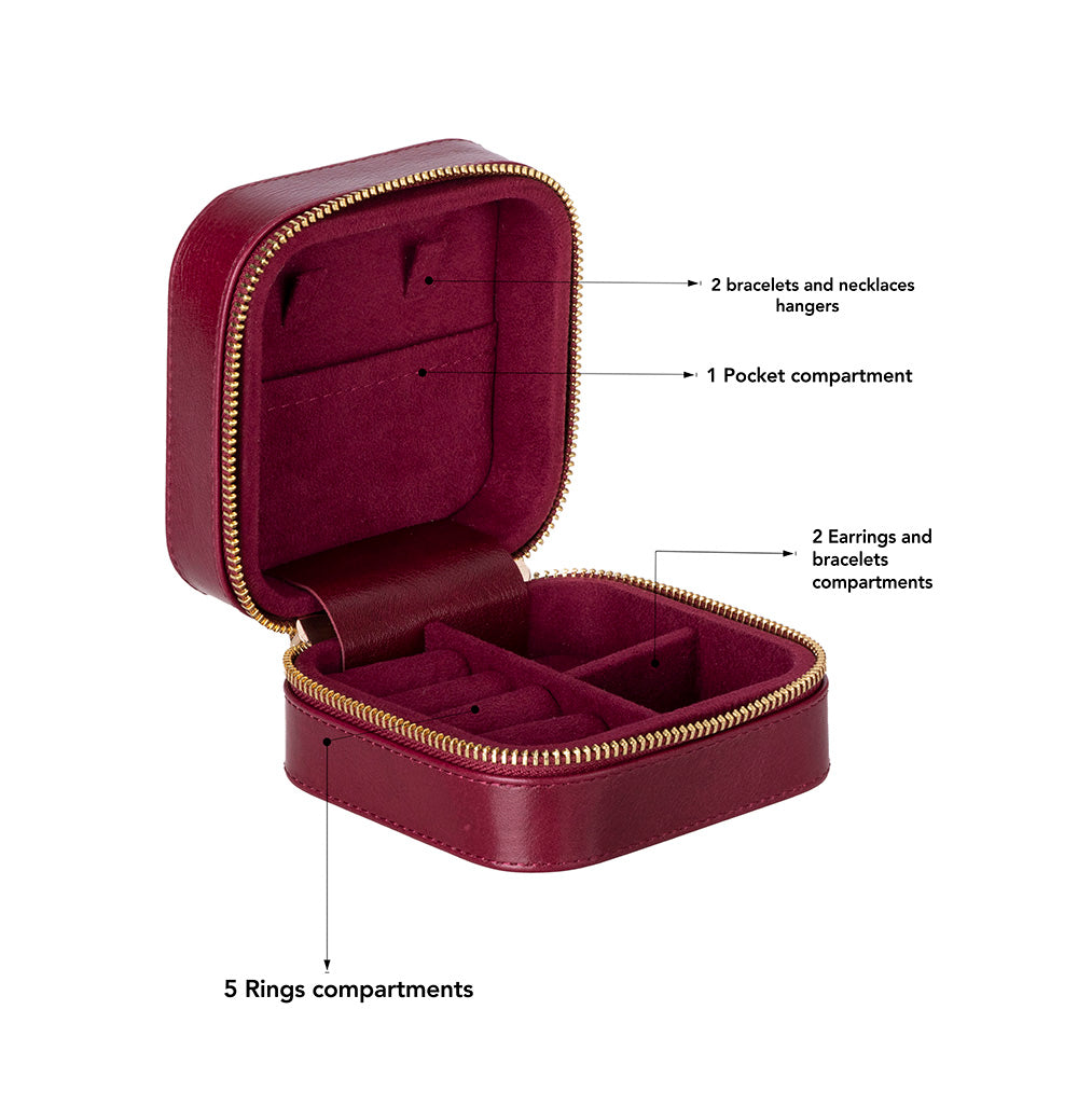 Ally Genuine Leather Jewelry Box