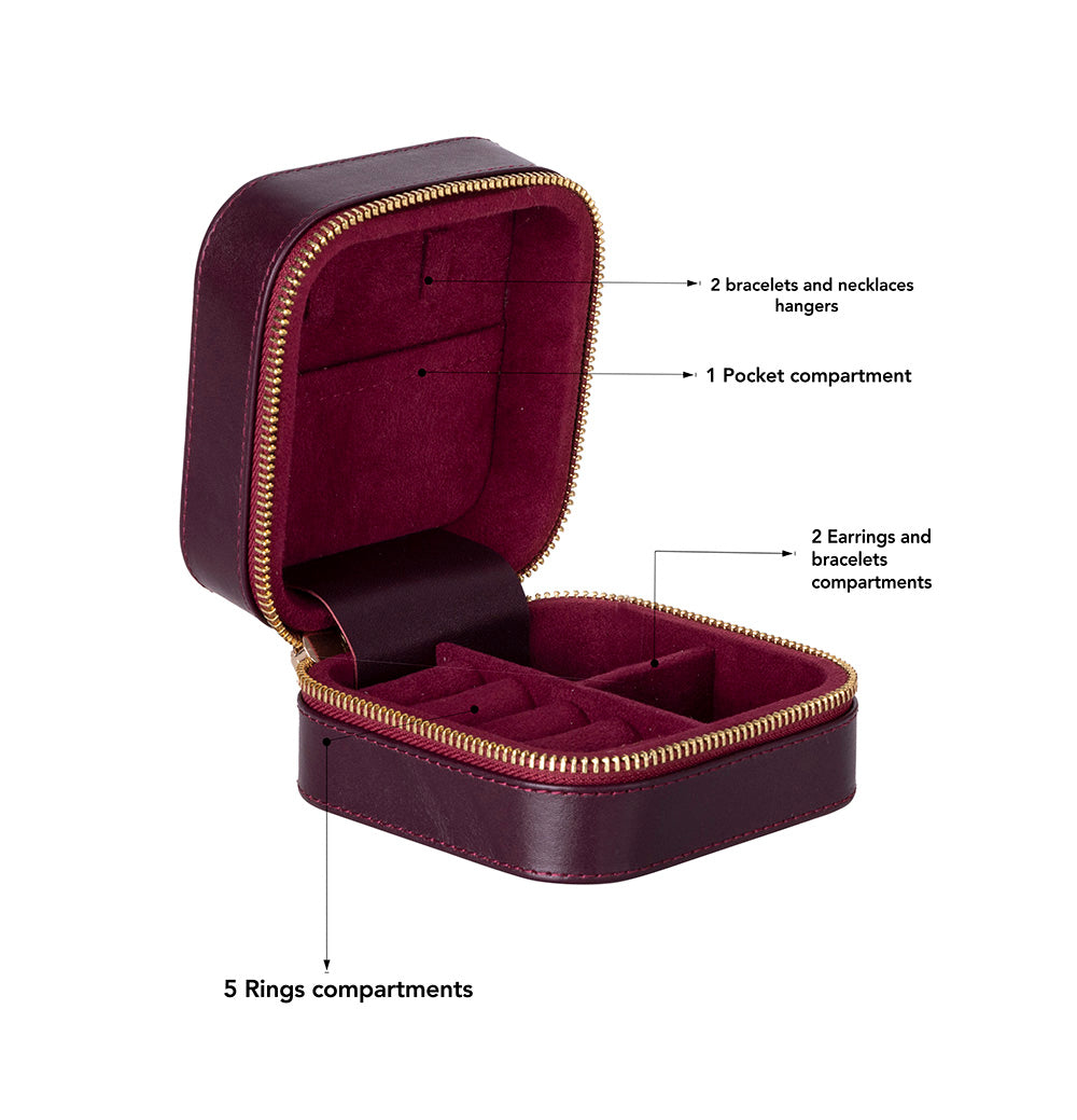 Ally Genuine Leather Jewelry Box