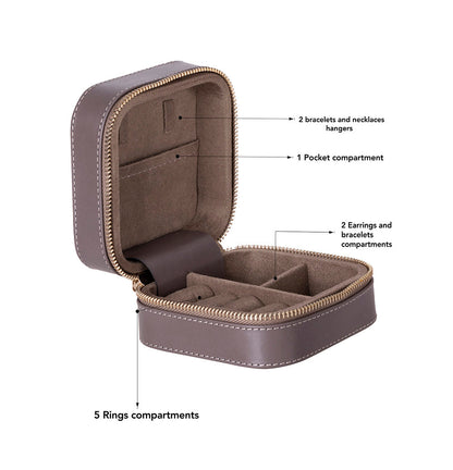 Ally Genuine Leather Jewelry Box