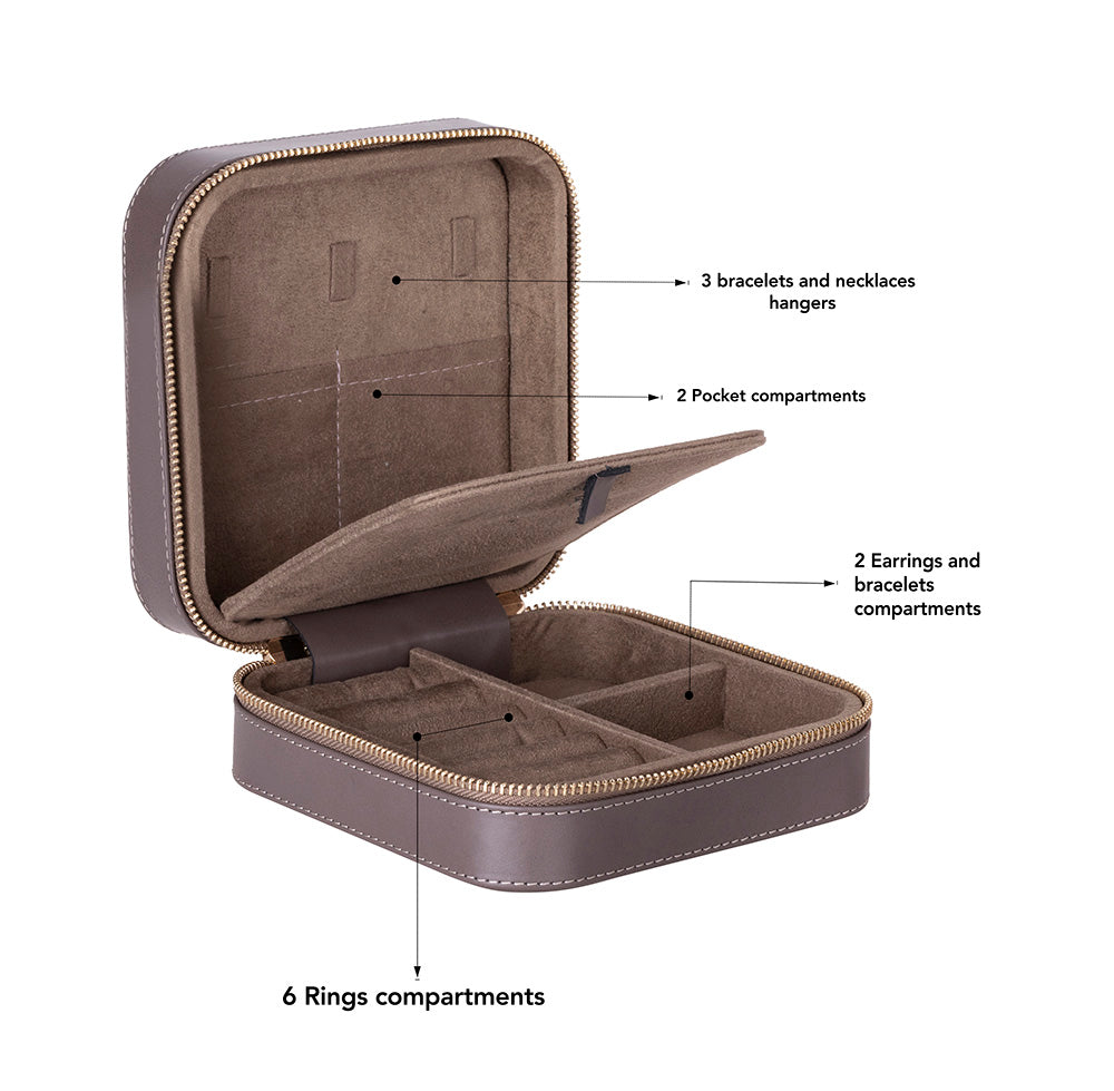 Ally Genuine Leather Jewelry Box