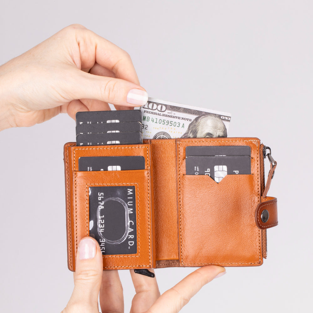 Mario Pop-up Leather Card Holder