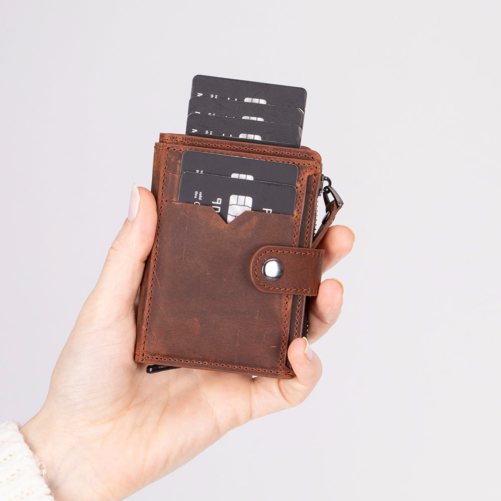 Mario Pop-up Leather Card Holder