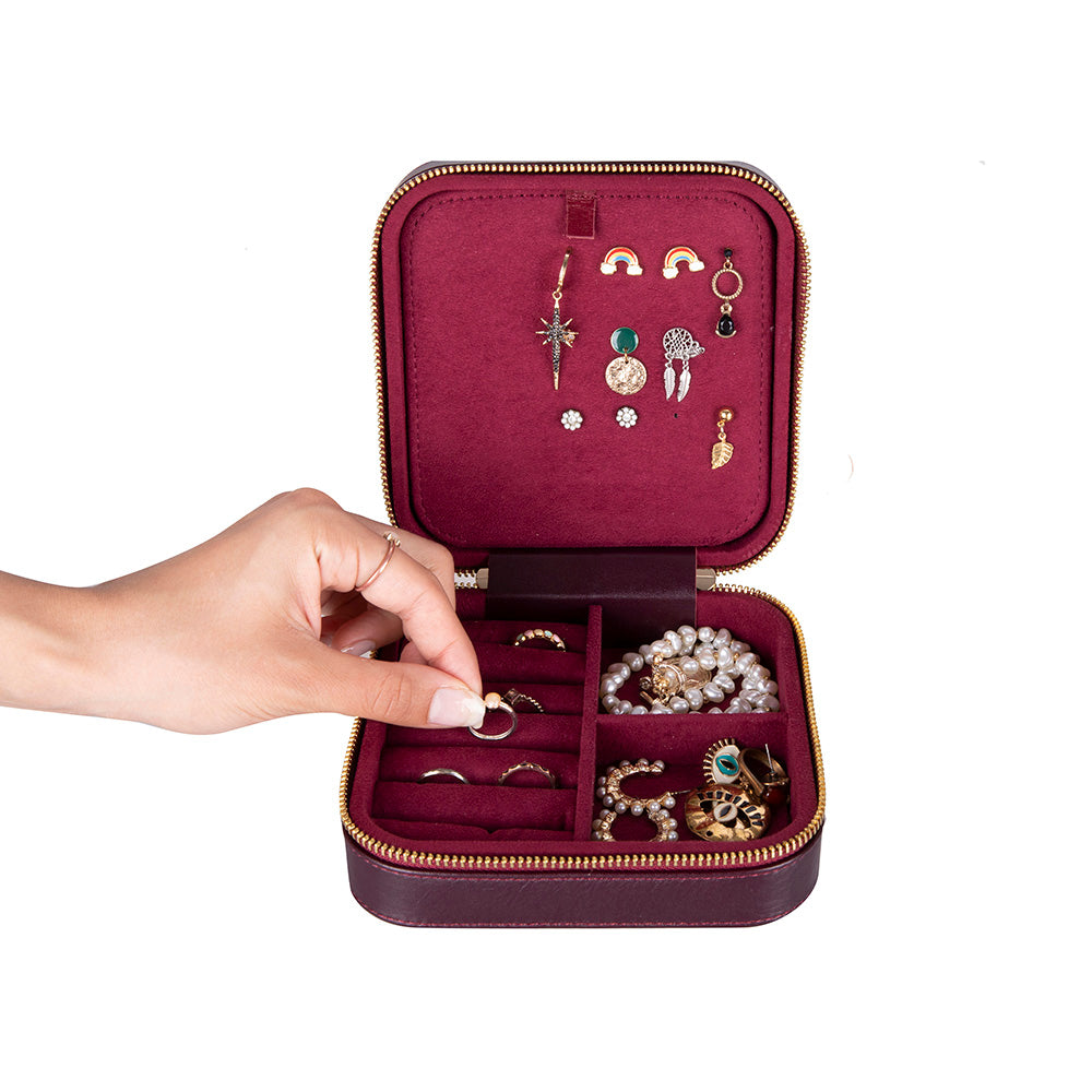 Ally Genuine Leather Jewelry Box