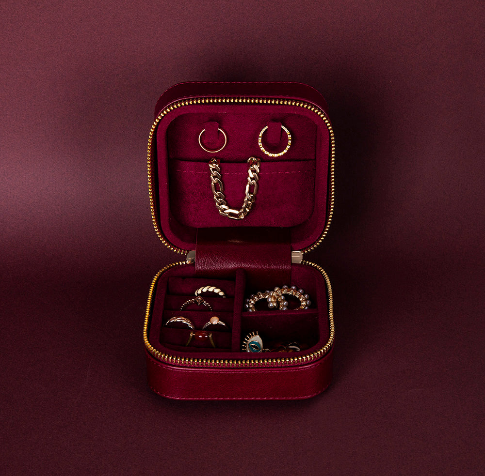 Ally Genuine Leather Jewelry Box