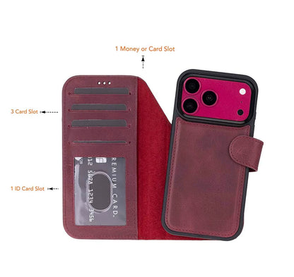 Magic iPhone 18 Pro Max Leather Detachable Wallet Case