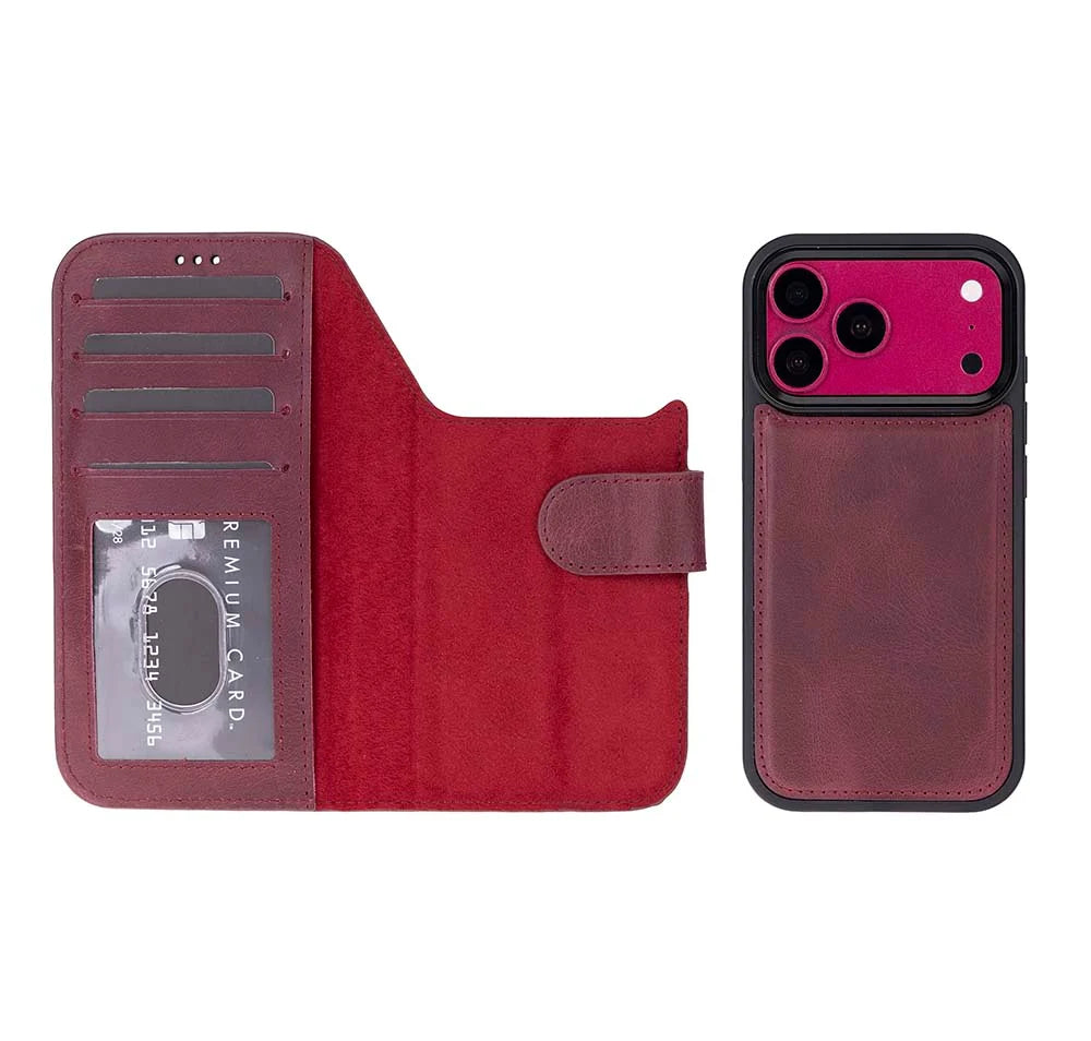 Magic iPhone 18 Pro Max Leather Detachable Wallet Case