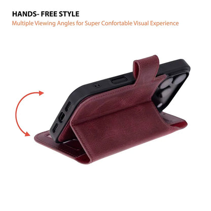 Magic iPhone 18 Pro Leather Detachable Wallet Case