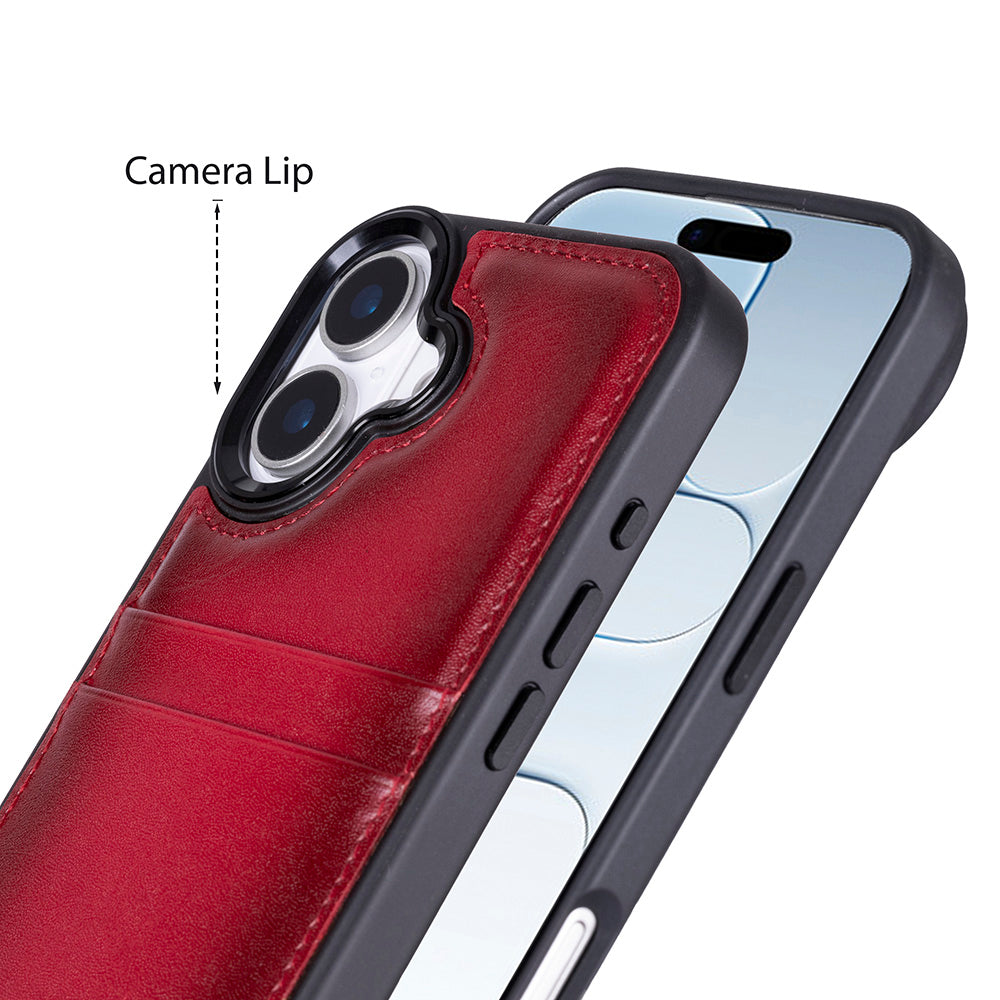 Flex Cover Leather iPhone 17 Case with Card Holder