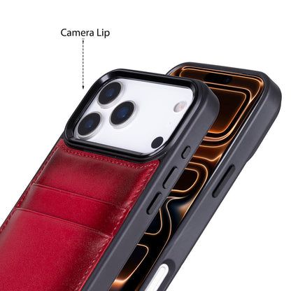 Flex Cover Leather iPhone 17 Pro Case with Card Holder